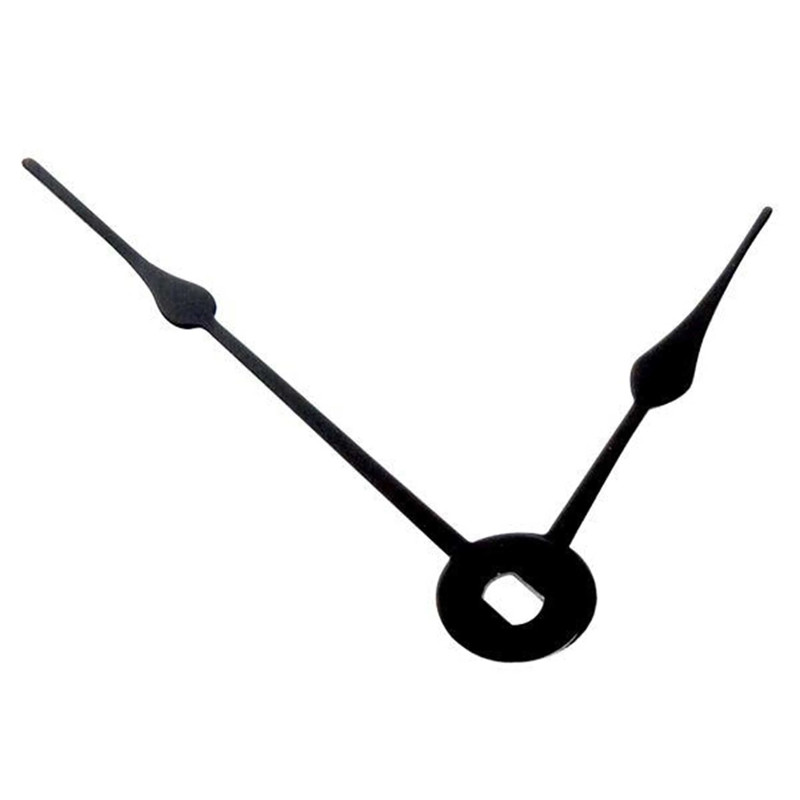 Clock Hands - Black - Time Ring:7" - 7-1/4" - Hand Style:Spade